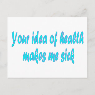 Ihre Vorstellung von Gesundheit Postkarte