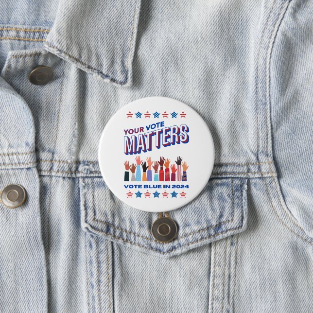 Ihre Wahl ist wichtig für 2024 Button (Beispiel)