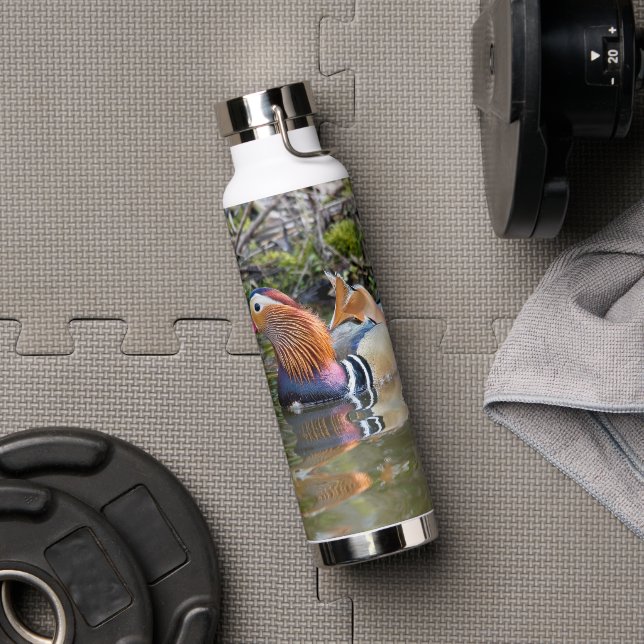 Ihre Wärmflasche mit Foto einer Mandarinenente Trinkflasche (Fitnessstudio)