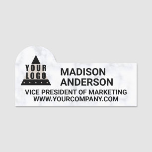 Ihre Website Logo Marble Cool Modern Company Namensschild