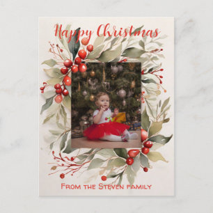 Ihre Weihnachtspostkarte Ihr Foto Postkarte