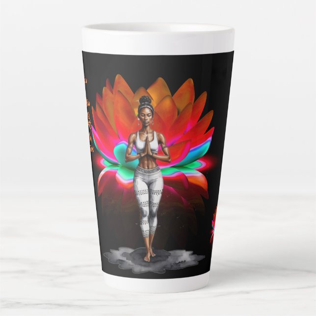 Ihre Weisheit Einweihung Latte Tasse (Vorderseite)