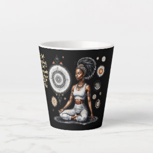 Ihre Weisheit selbst regiert Latte-Tasse Milchtasse