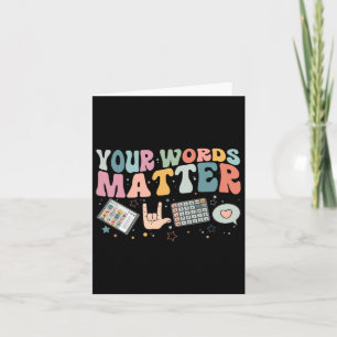 Ihre Worte Problem Speech Therapie Sprache Patholo Karte