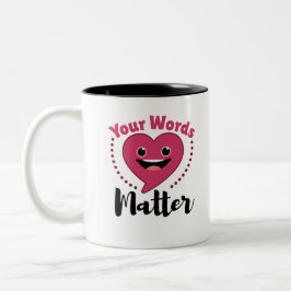 Ihre Worte sind wichtig SLP Sprachpathologie Zweifarbige Tasse