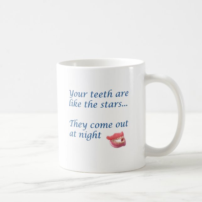 Ihre Zähne sind wie die Sterne Kaffeetasse (Rechts)