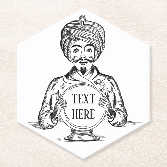 Ihre Zukunft "Text anpassen" Untersetzer (Vorderseite)