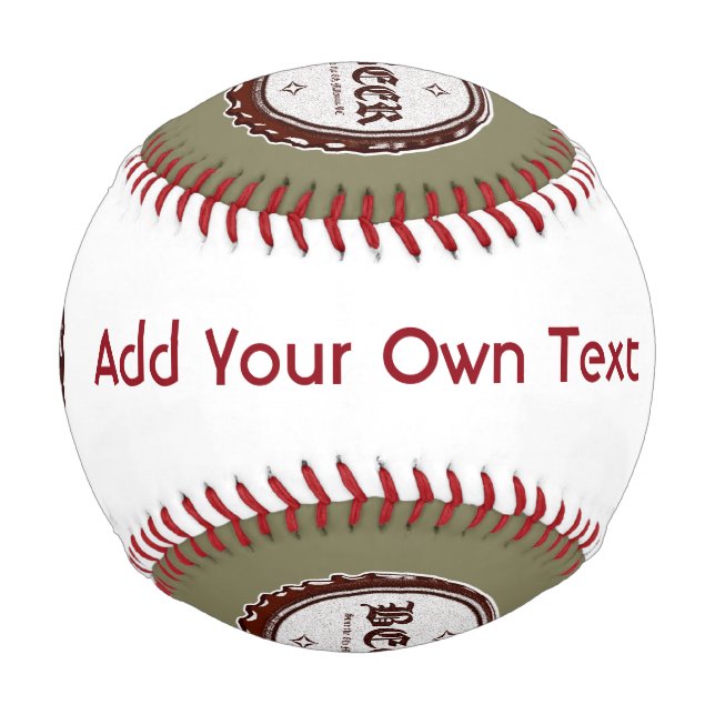 Ihren eigenen Text hinzufügen Baseball (Vorderseite)