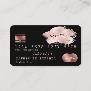 Ihren Namen Credit Card Styling Gold hinzufügen Visitenkarte