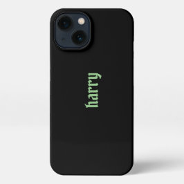 Ihren Namen schwarz iPhone Hülle