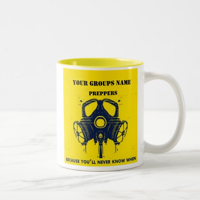 IHRER GRUPPENNAME ZWEIFARBIGE TASSE (Rechts)