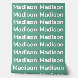 IHRER NAME Wiederholt benutzerdefinierte Farbe Tapete