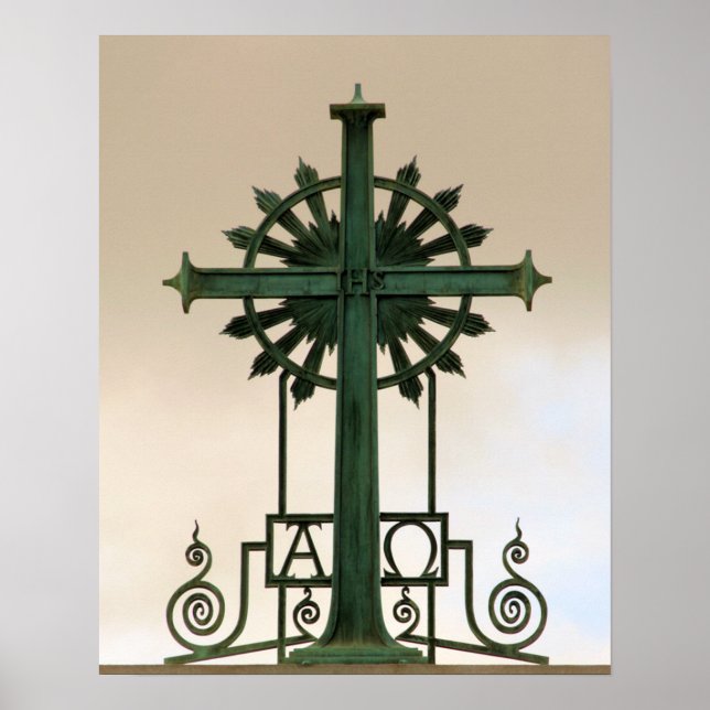 IHS Alpha Omega Cross 16x20 Poster (Vorne)