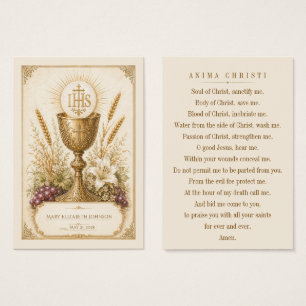 IHS Communion solennelle vintage souvenir de premi