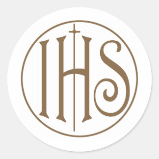 IHS RUNDER AUFKLEBER
