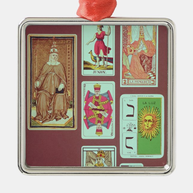 II das Hohepriesterin Silbernes Ornament (Vorne)