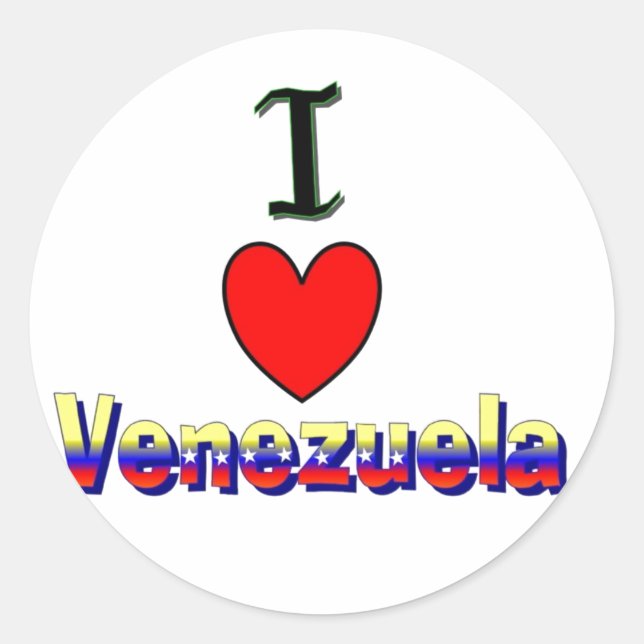 iI Liebe Venezuela Sticker (Vorderseite)
