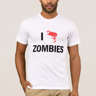 II T-shirt de zombis de coeur