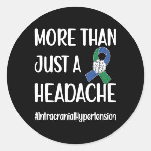 Iih Warrior Idiopathische intrakranielle Hypertoni Runder Aufkleber