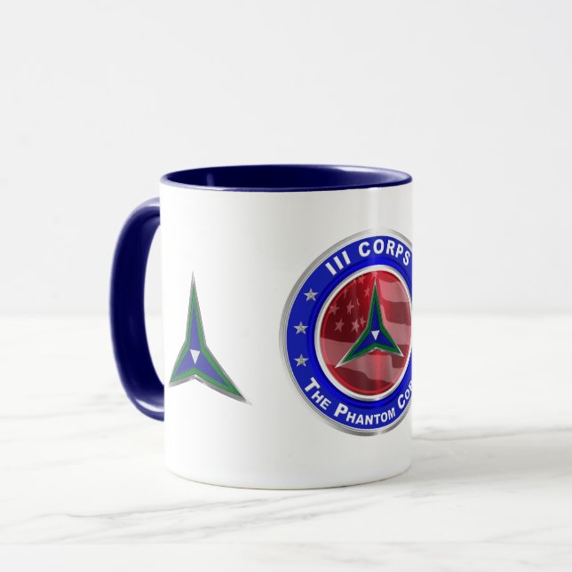 III Corps Phantom Corps Tasse (Vorderseite Links)