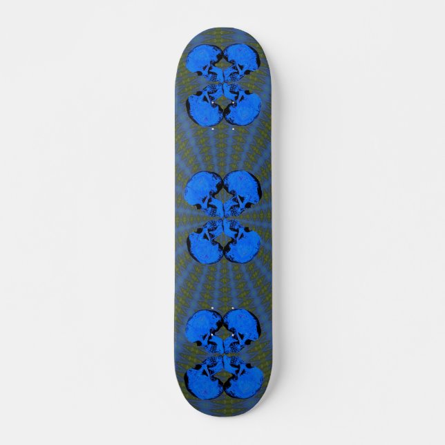 III Schmetterlings-Schädel Skateboard (Vorne)