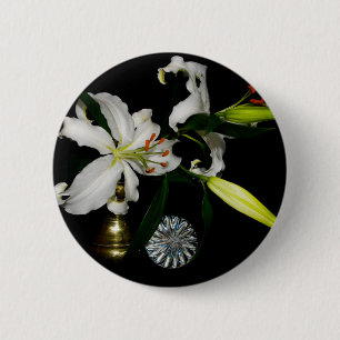 Iirsh Design - Messing- und Blumenkollektion Button