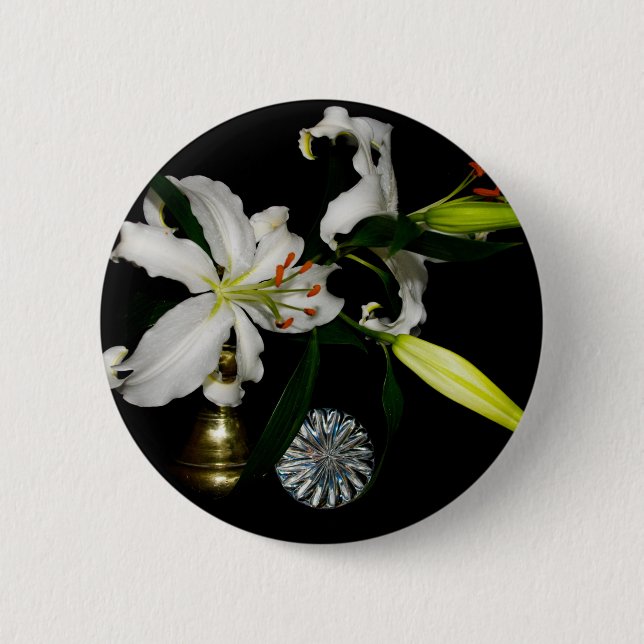 Iirsh Design - Messing- und Blumenkollektion Button (Vorderseite)
