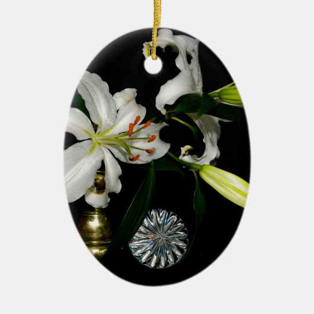 Iirsh Design - Sammlung von Messing und Blume Keramikornament (Vorne)
