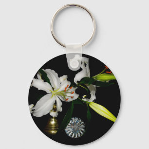 Iirsh Design - Sammlung von Messing und Blume Schlüsselanhänger