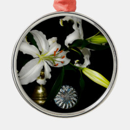 Iirsh Design - Sammlung von Messing und Blume Silbernes Ornament