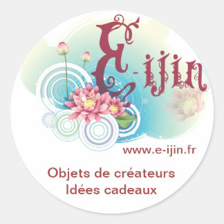 Ijin Runder Aufkleber