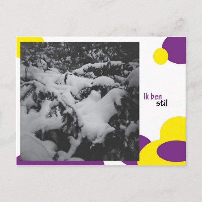 Ik ben stil postkarte (Vorderseite)