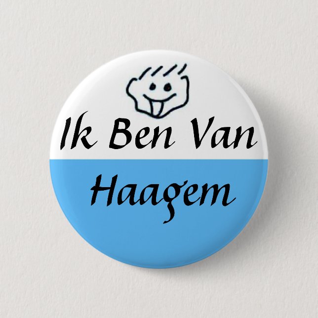 Ik ben van Haagem Button (Vorderseite)