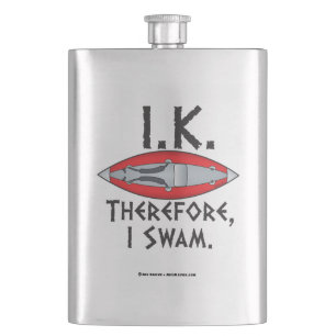 IK Deshalb schwamm ich Whitewater Kayakers Flachmann