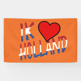 Ik Heart Holland Overlay auf oder auf einem Bild Banner