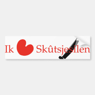 Ik hou Packwagen Skutsjesilen. Autoaufkleber