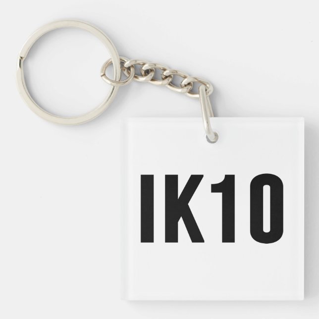 IK, Impact Protection, IK Rating, IK10 Schlüsselanhänger (Vorderseite)