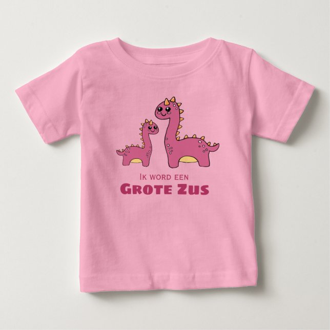 Ik word een grote zus baby t-shirt (Vorderseite)