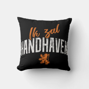 Ik Zal Handhaven Cushion, niederländisches Motto Kissen