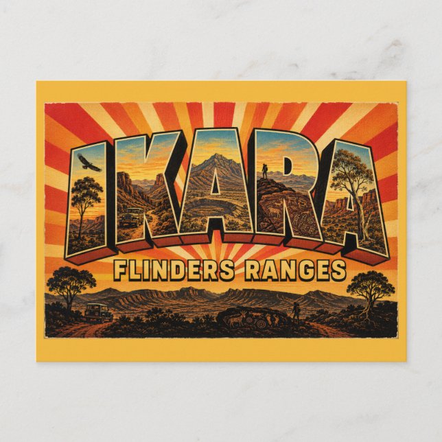 Ikara-Flinders Ranges Südaustralien Outback  Postkarte (Vorderseite)