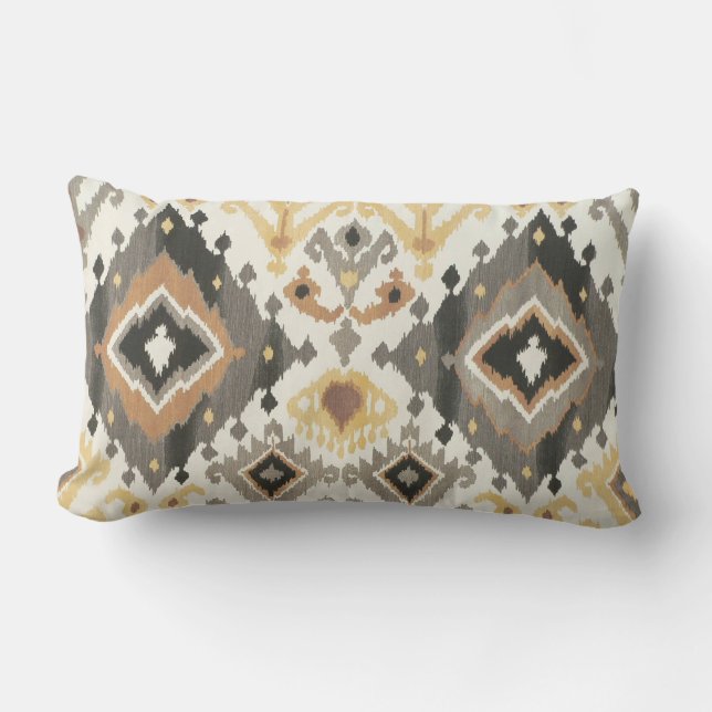 Ikat Akzentlumbar-Kissen Lendenkissen (Vorderseite)