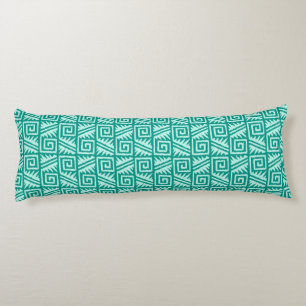 Ikat Aztec Muster - Türkis und Aqua Seitenschläferkissen