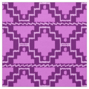 Ikat aztekisches Stammes- - Amethyst Lila und Stoff