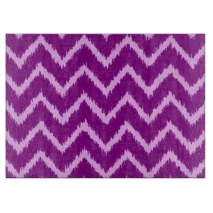 Ikat Chevrons - Amethyst lila und leicht orchid Schneidebrett