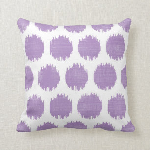 Ikat Dots, Lilac Kissen