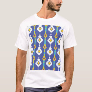 Ikat, ein nahtloses ethnisches Muster. T-Shirt