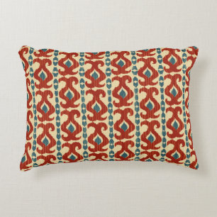 Ikat Elegance: Nahtloses Muster. Dekokissen