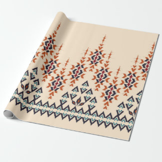 Ikat ethnisch abstrakte schöne Kunst. Ikat nahtlos Geschenkpapier