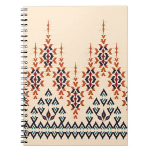 Ikat ethnisch abstrakte schöne Kunst. Ikat nahtlos Notizblock