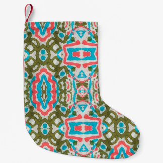 Ikat Ethnisches Abstraktes Muster. Shaman Pattern. Kleiner Weihnachtsstrumpf